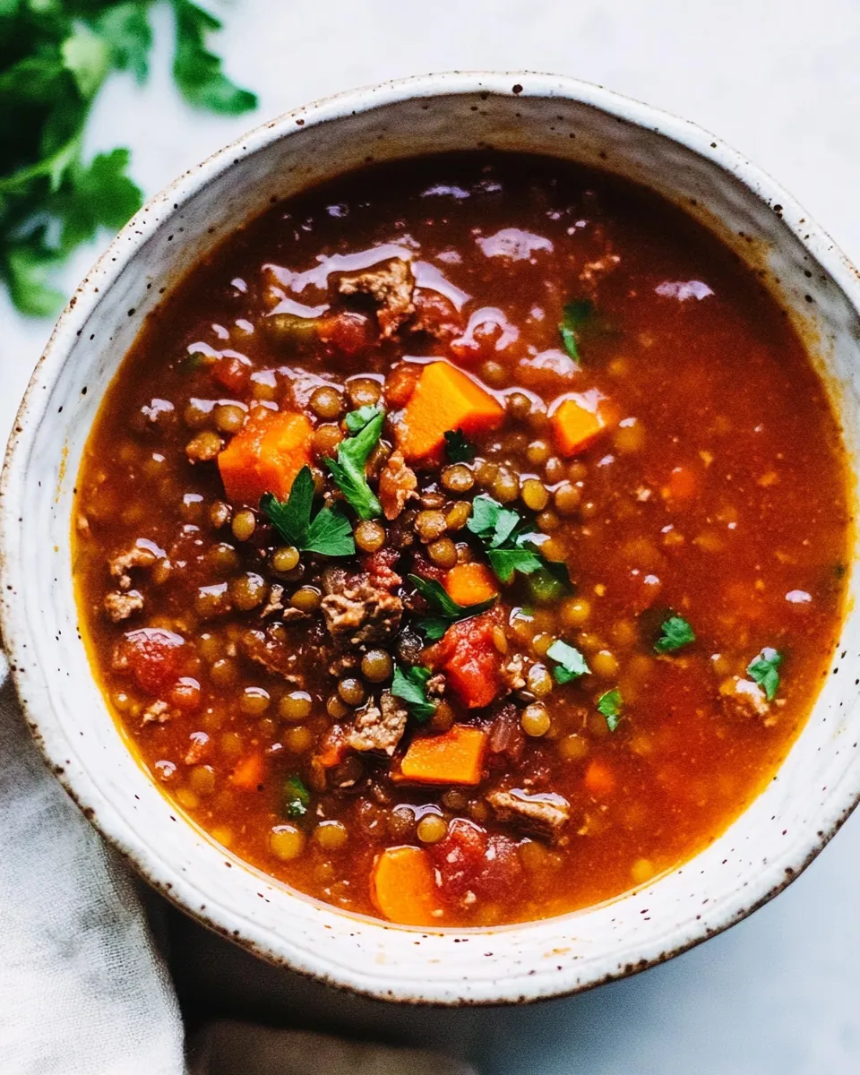 Beef Lentil Soup