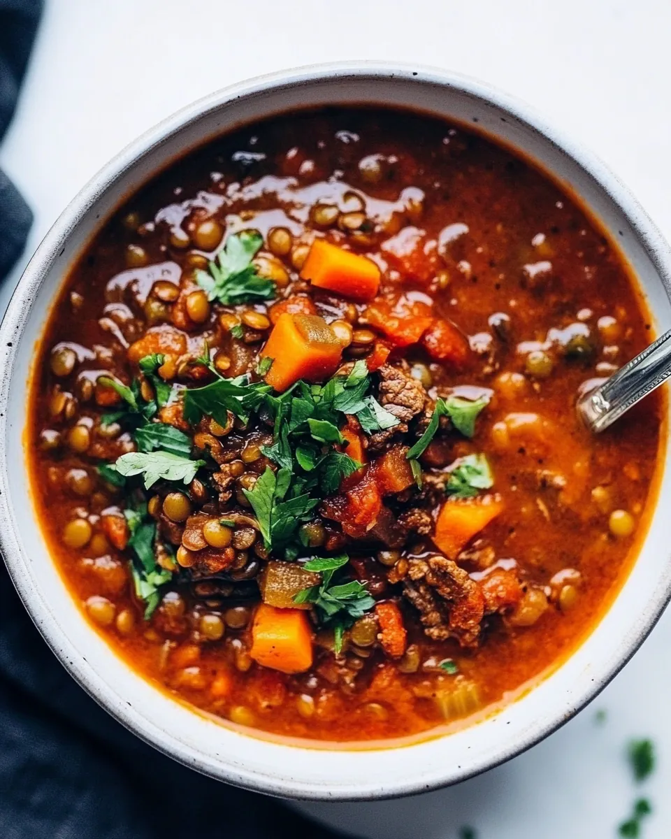Beef Lentil Soup