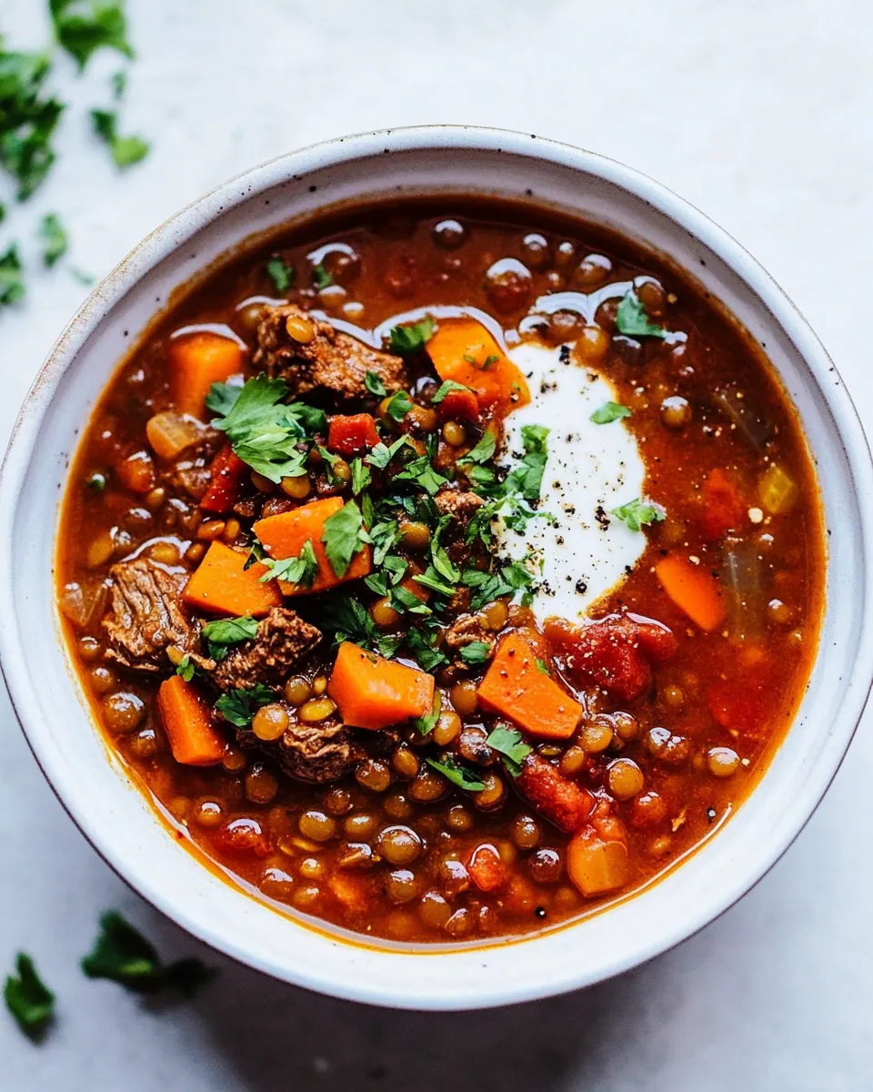 Beef Lentil Soup