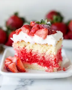 Best Ever Strawberry Poke Cake