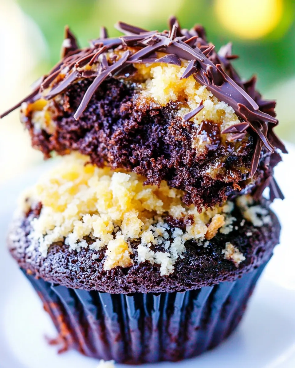 German Chocolate Cupcakes