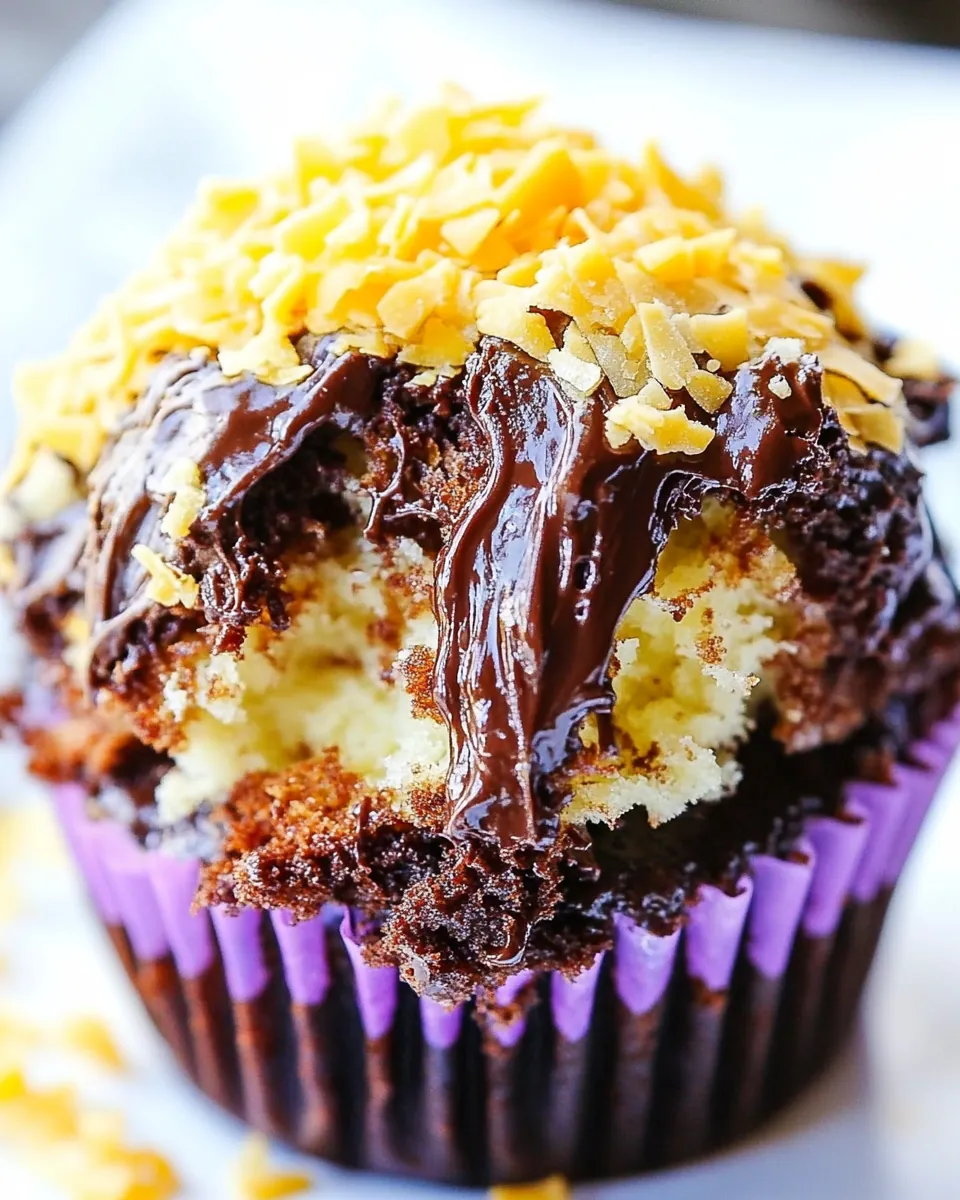 German Chocolate Cupcakes