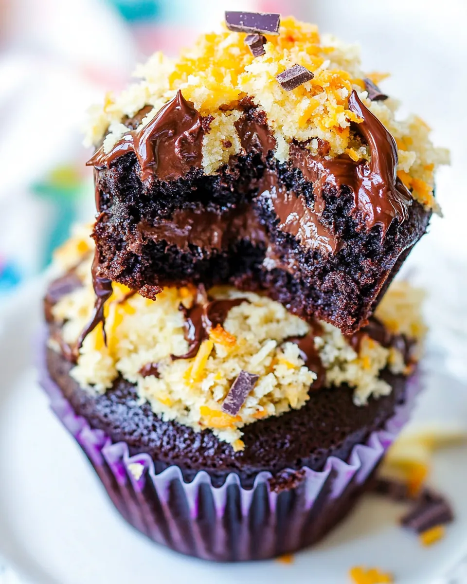 German Chocolate Cupcakes