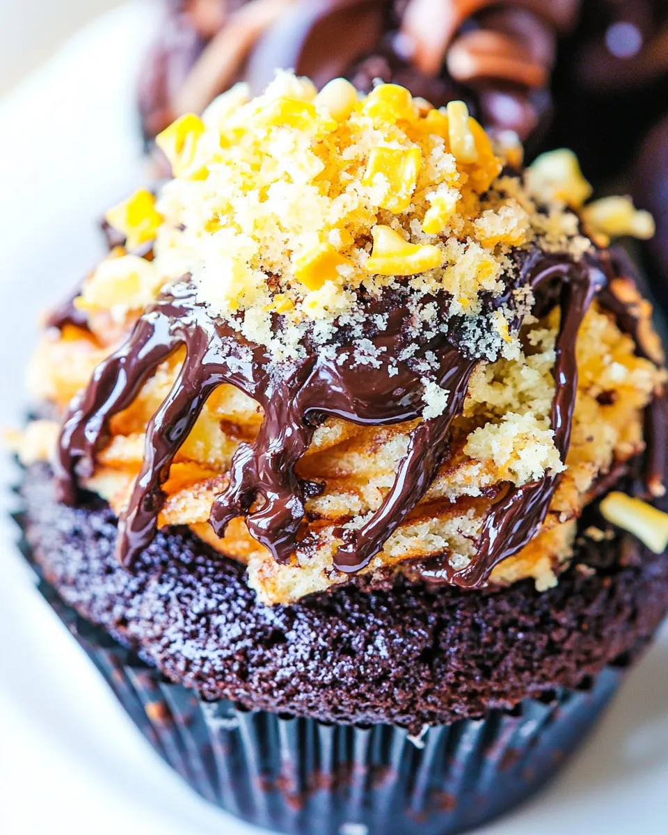 German Chocolate Cupcakes