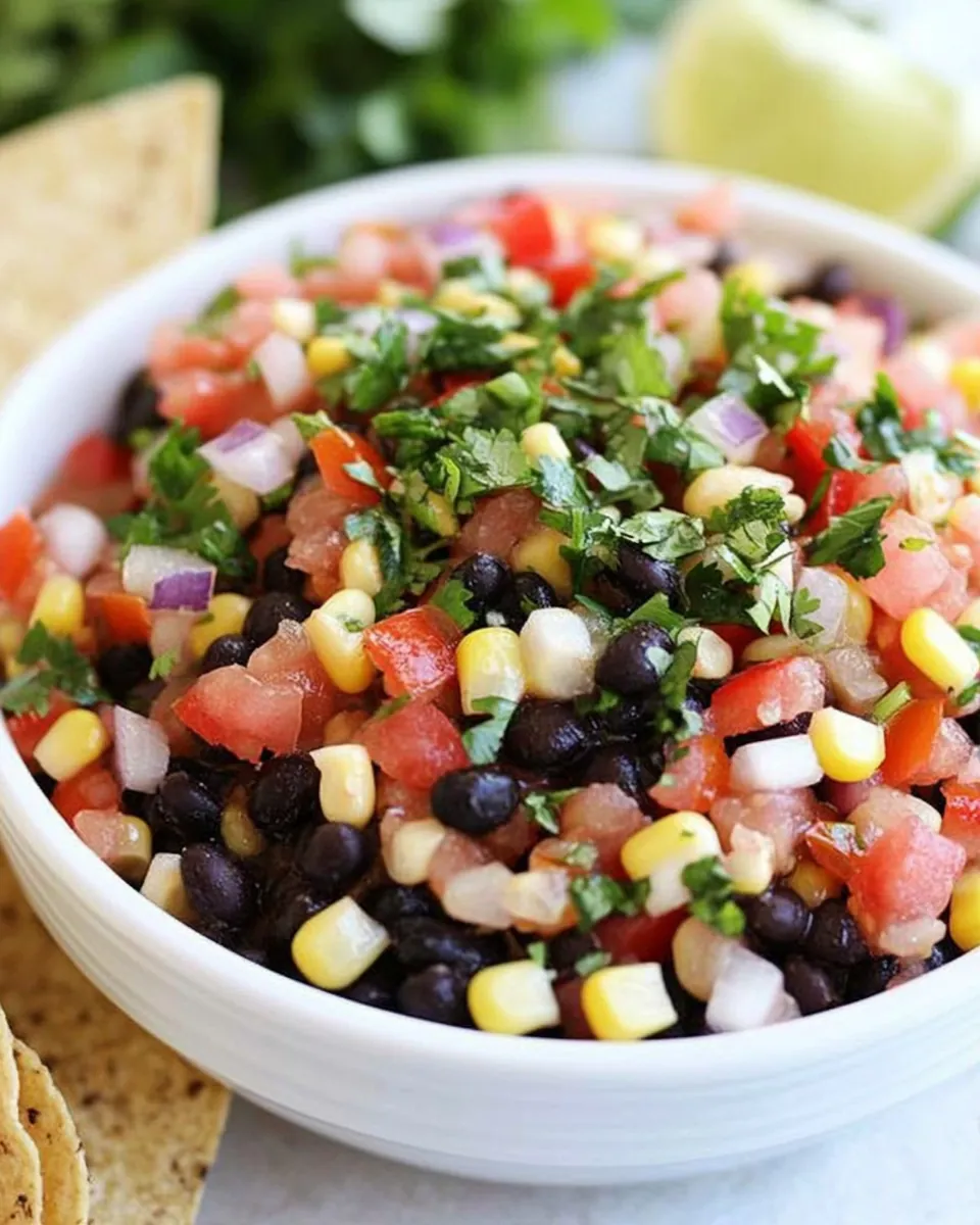 Black Bean Corn Salsa