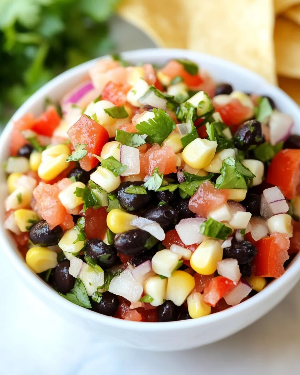 Black Bean Corn Salsa
