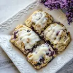 Blackberry Lavender White Chocolate Scones