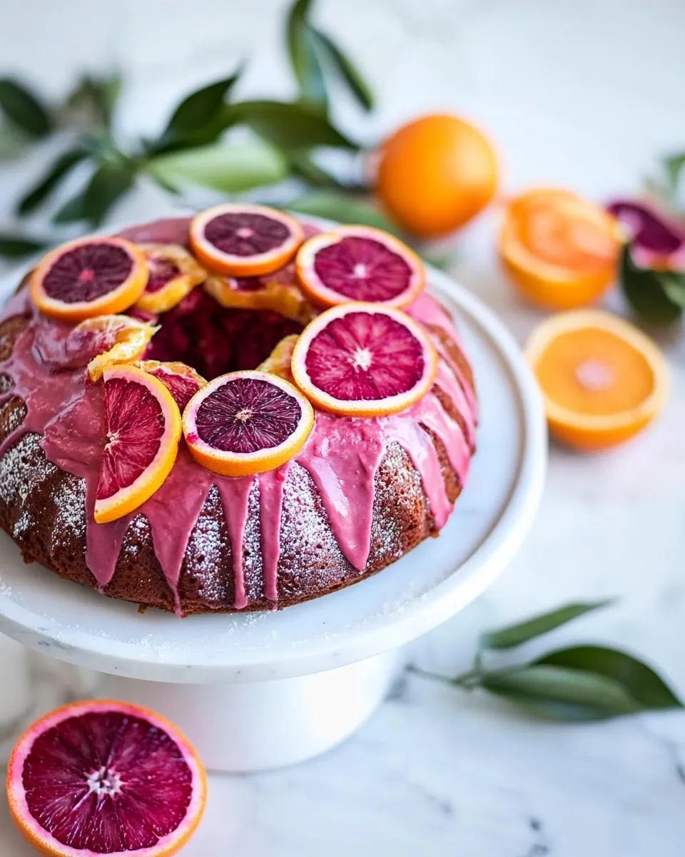 Blood Orange Pound Cake