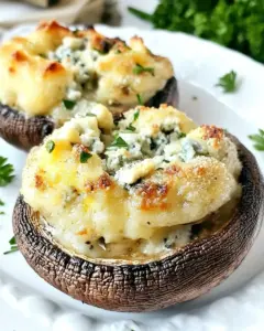 Blue Cheese Stuffed Portobello Mushrooms