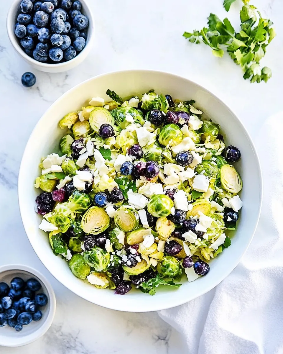 Blueberry Brussels Sprouts Salad