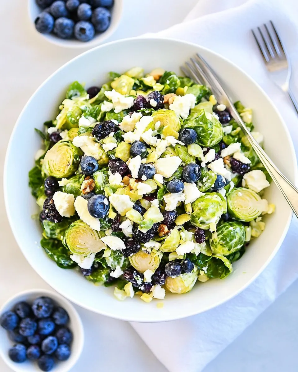 Blueberry Brussels Sprouts Salad