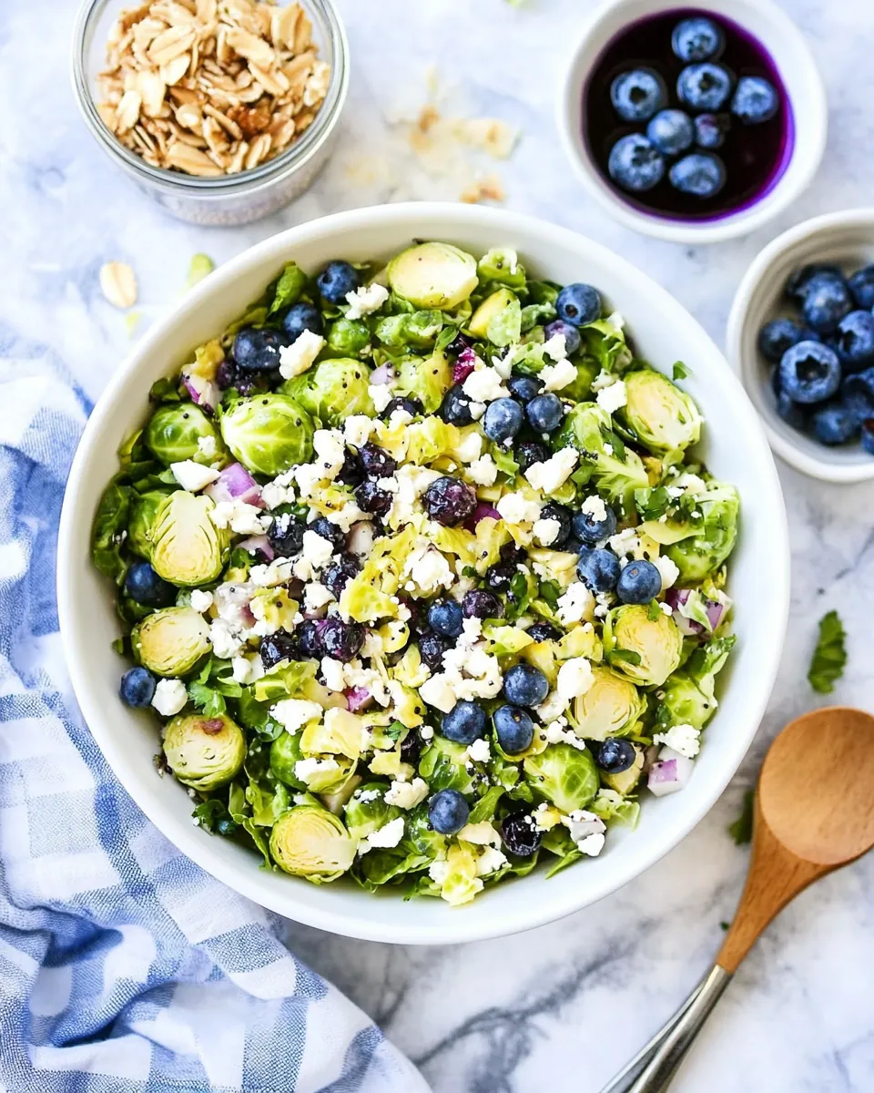 Blueberry Brussels Sprouts Salad