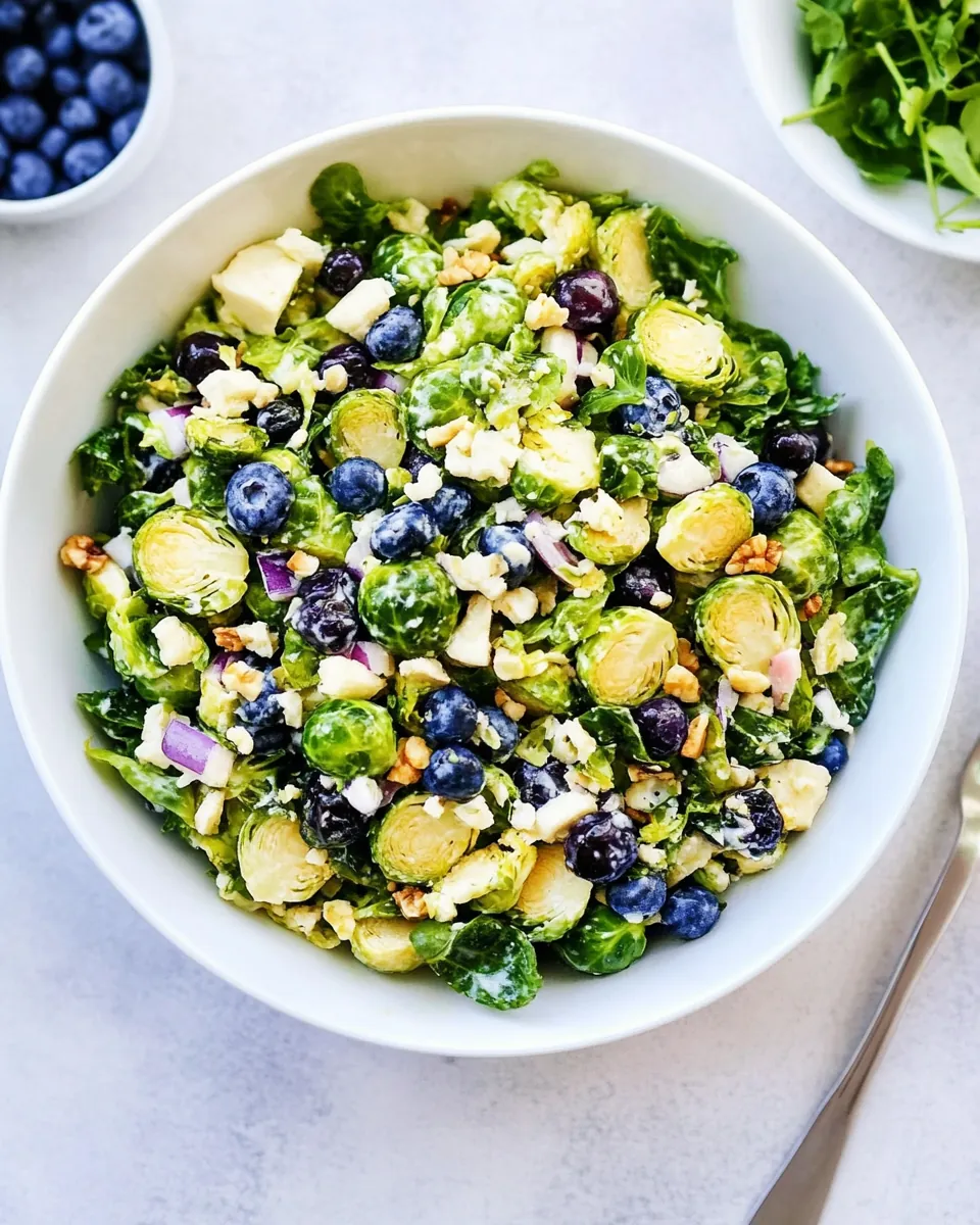 Blueberry Brussels Sprouts Salad