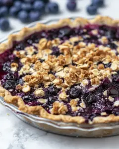 Blueberry Crumble Pie