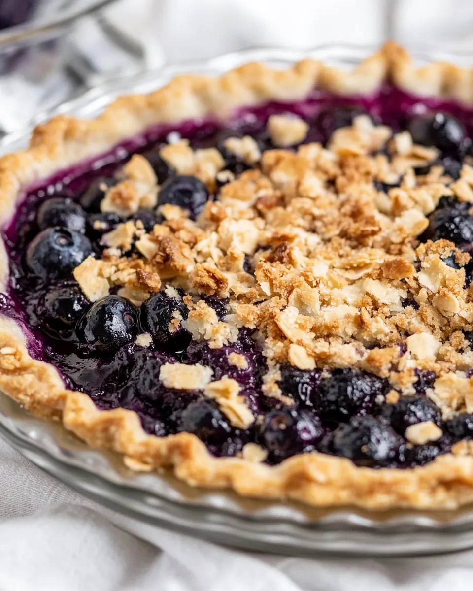 Blueberry Crumble Pie