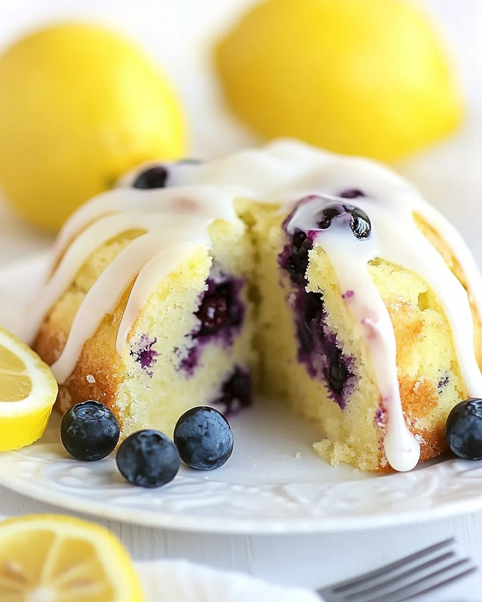 Blueberry Lemon Pound Cake