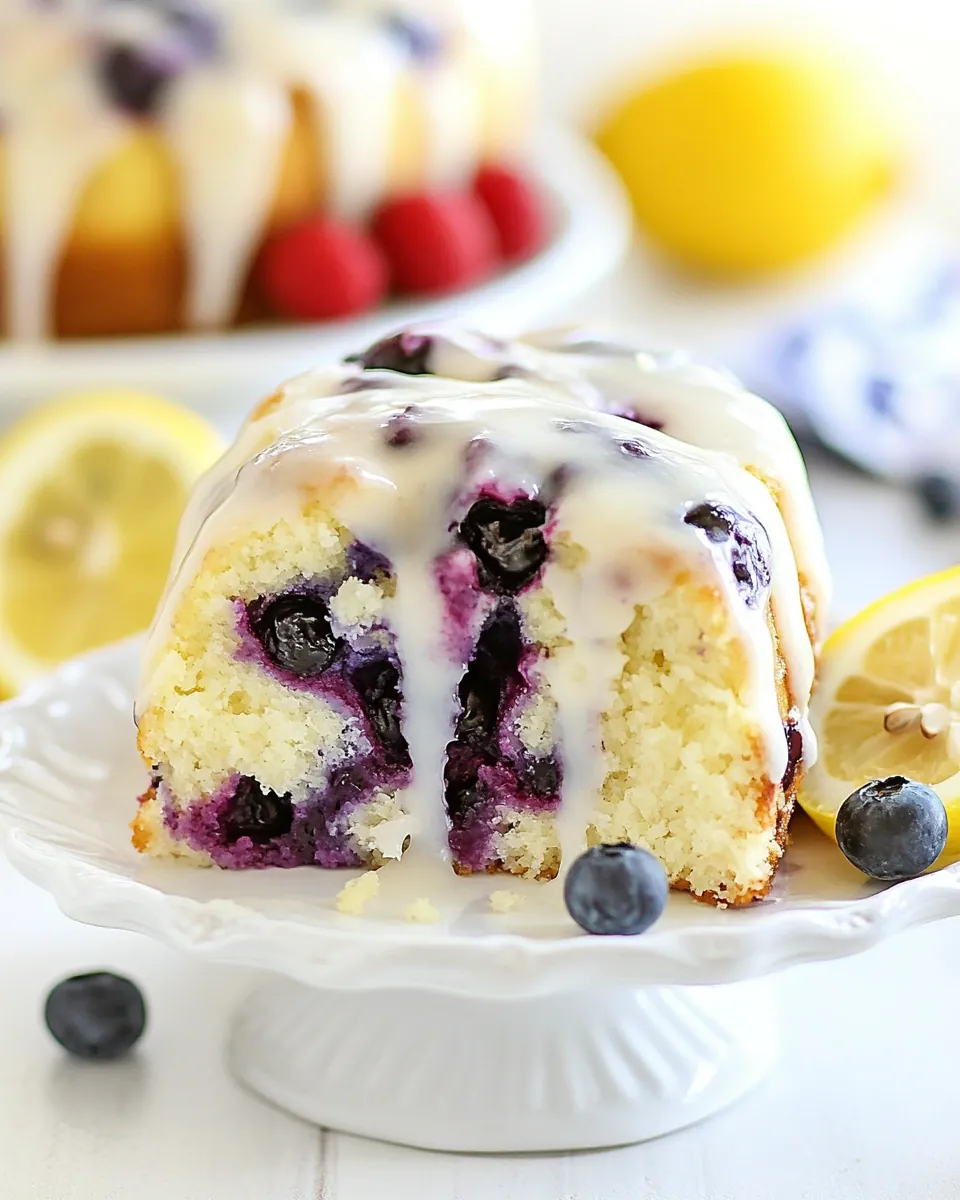 Blueberry Lemon Pound Cake