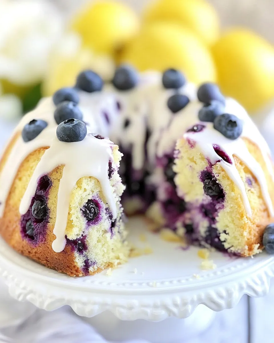 Blueberry Lemon Pound Cake