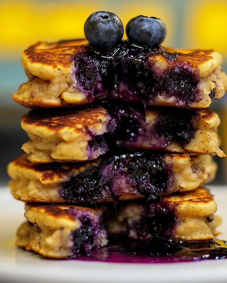 Blueberry Oatmeal Pancakes