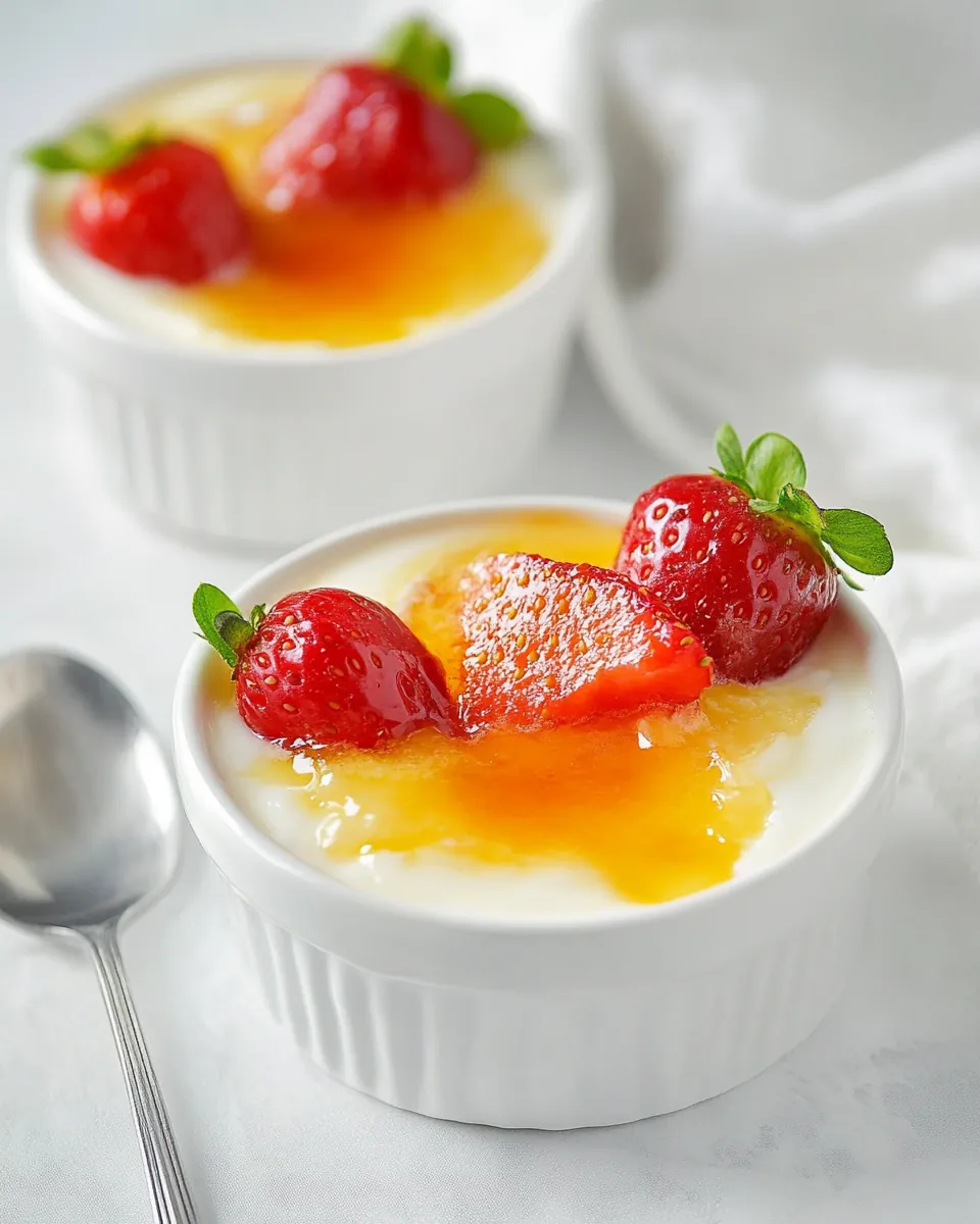 Brûléed Yogurt with Fresh Fruit