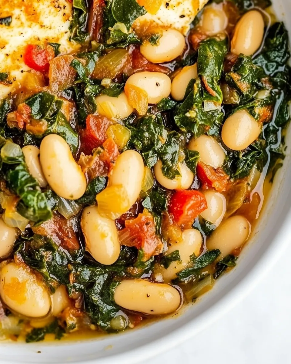 Braised White Beans Greens