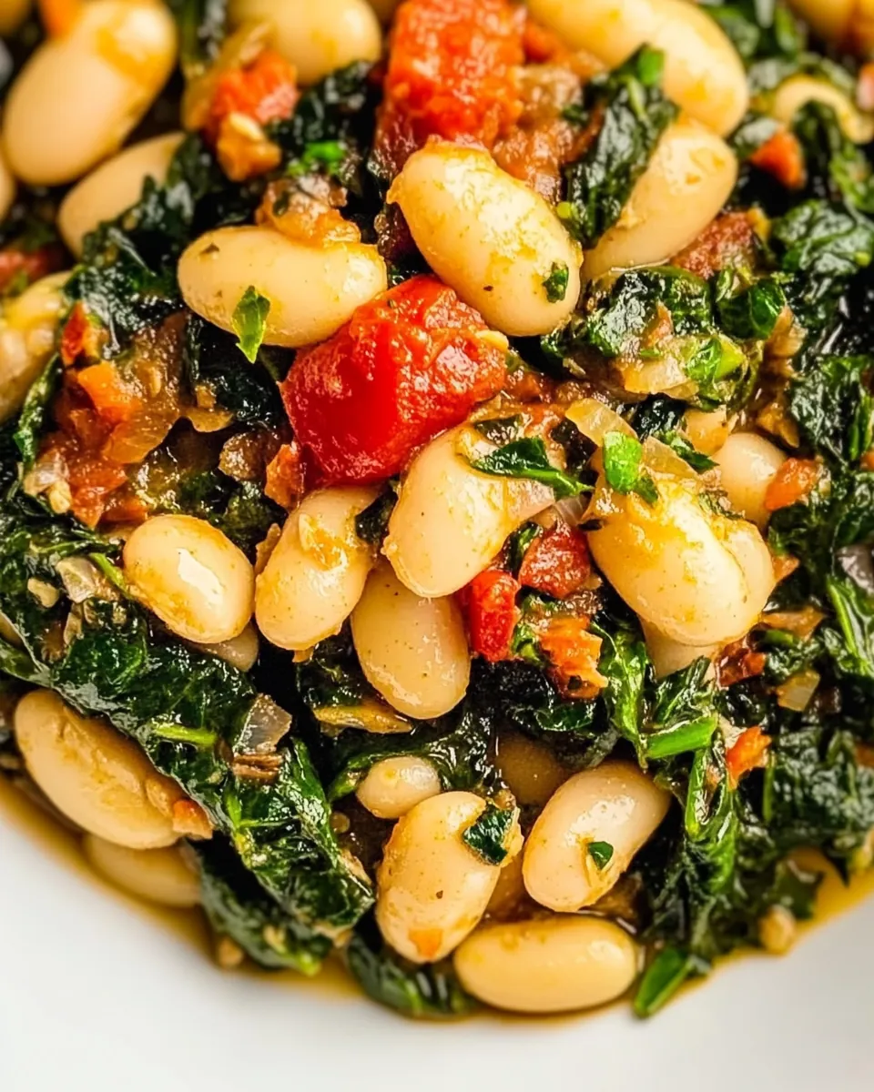 Braised White Beans Greens