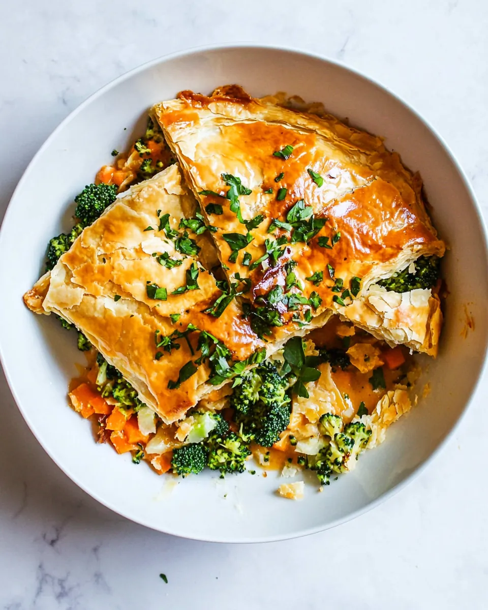 Broccoli Cheddar Pot Pie