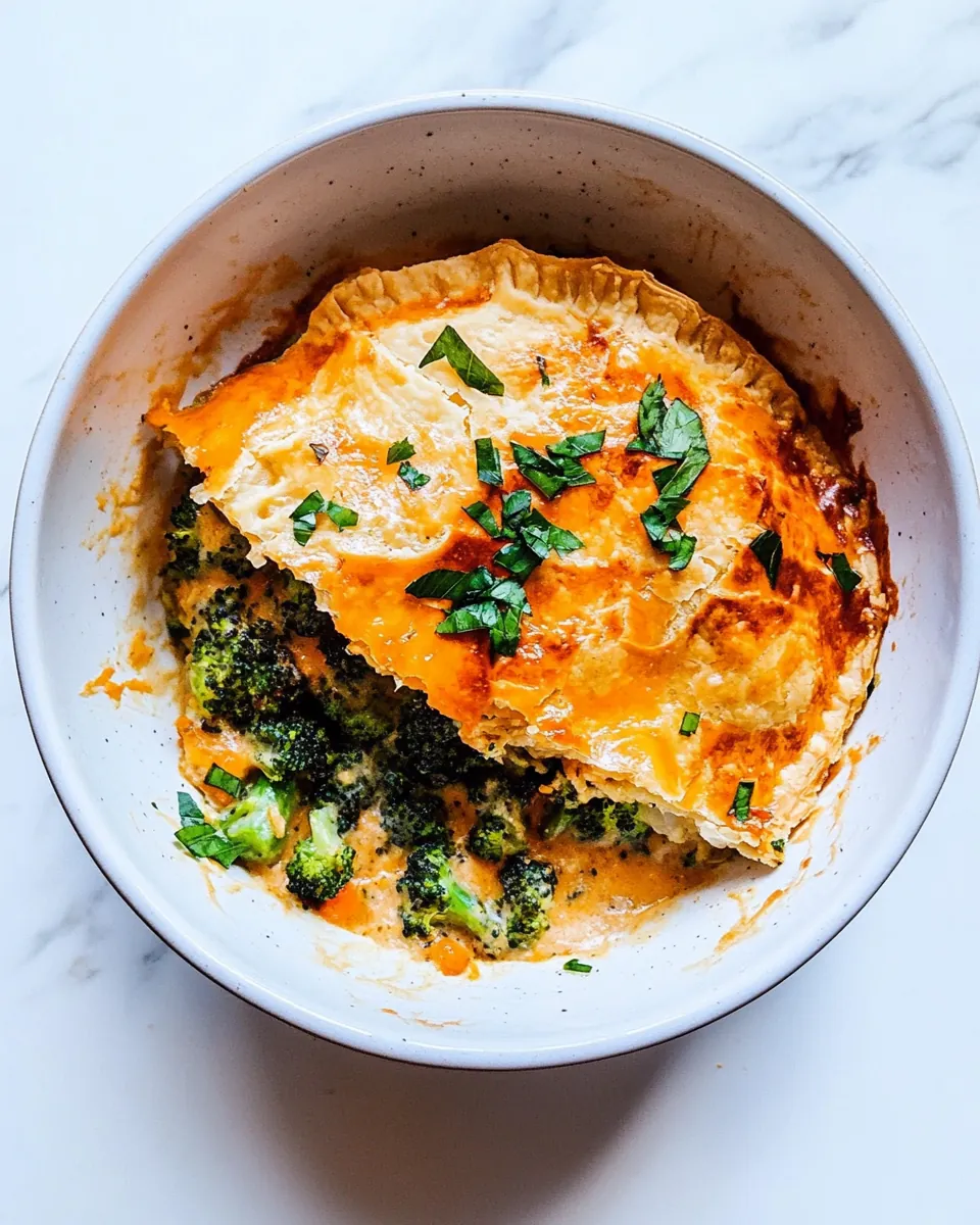 Broccoli Cheddar Pot Pie