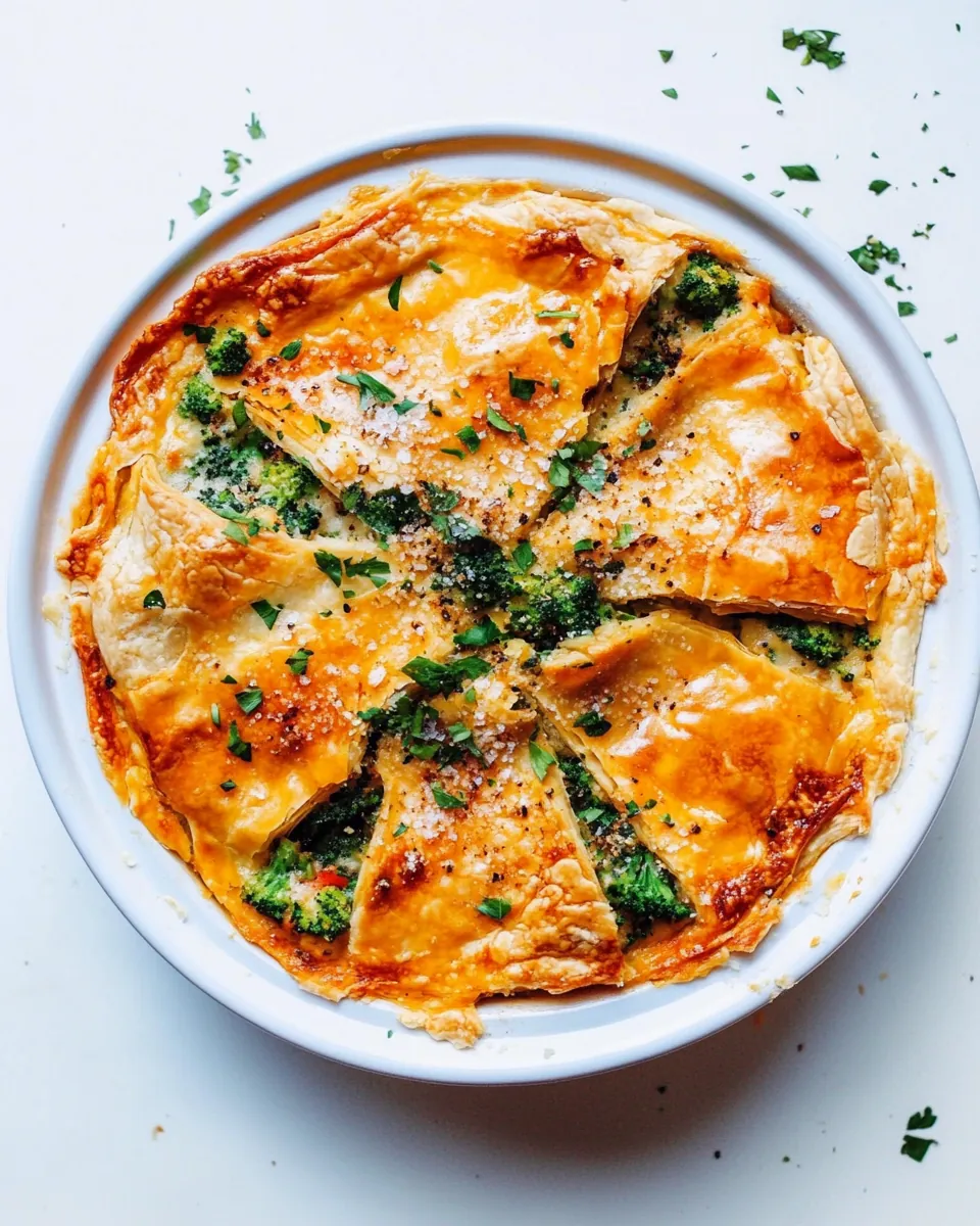 Broccoli Cheddar Pot Pie