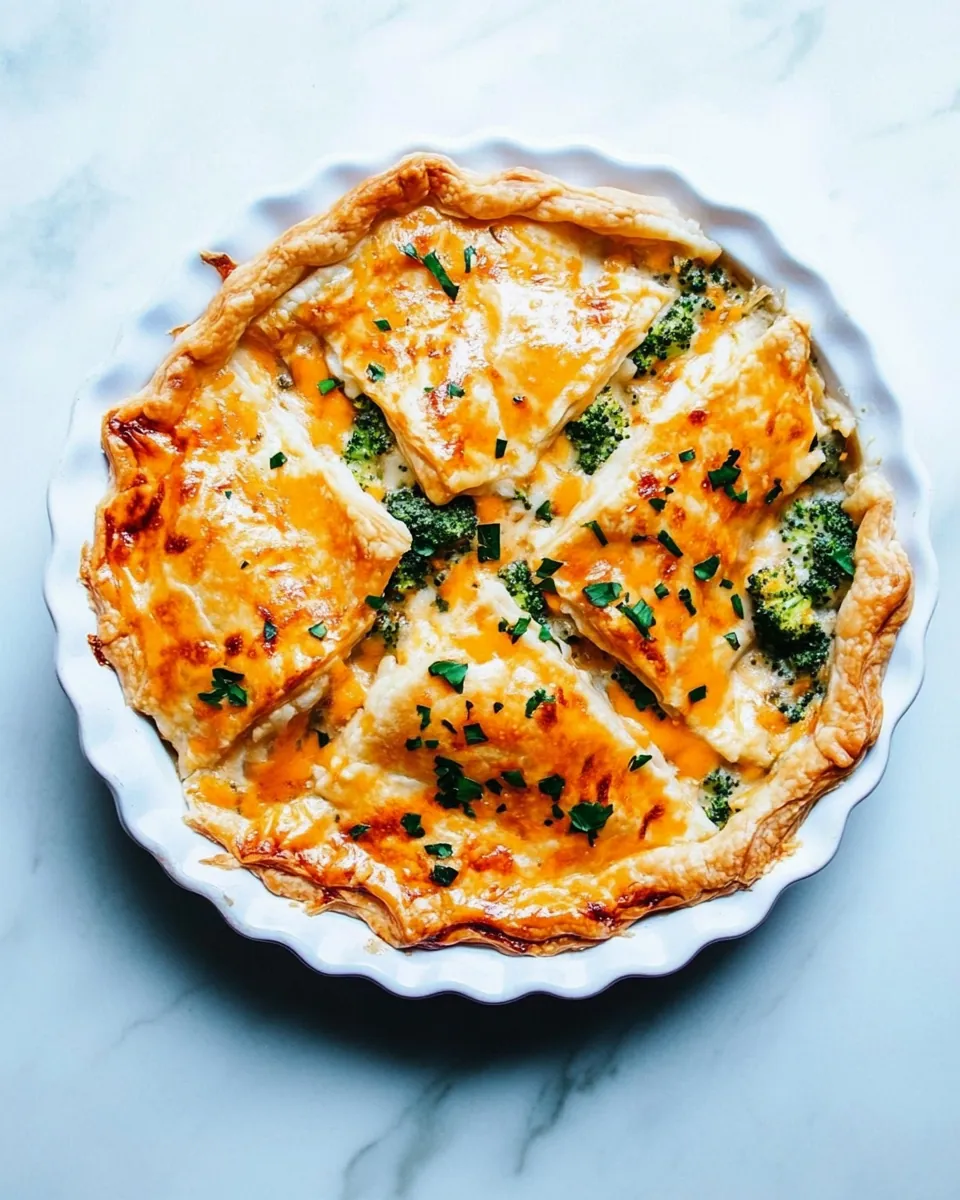 Broccoli Cheddar Pot Pie