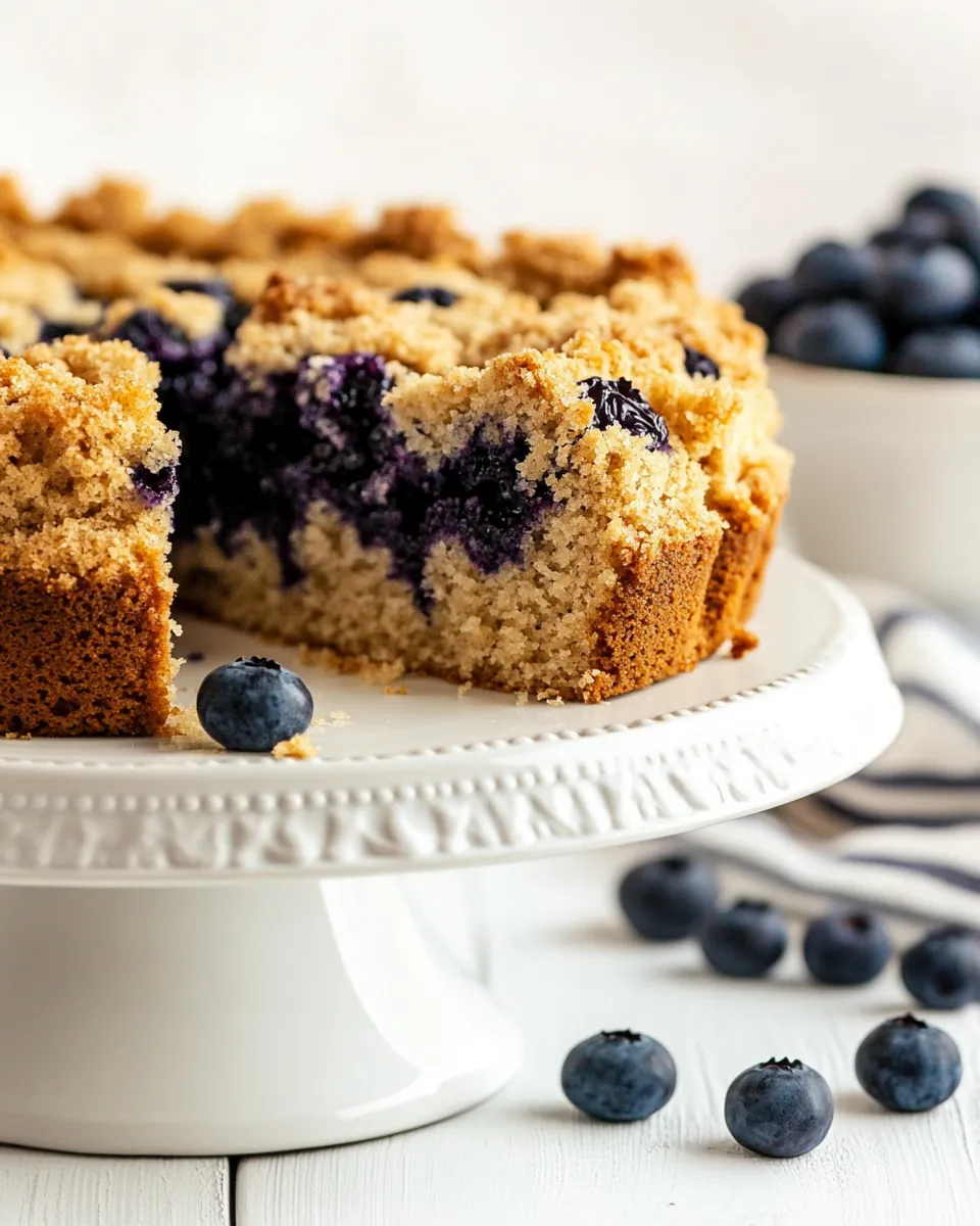 Brown Butter Blueberry Coffee Cake