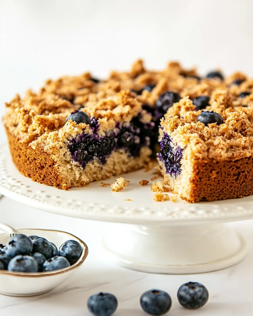 Brown Butter Blueberry Coffee Cake