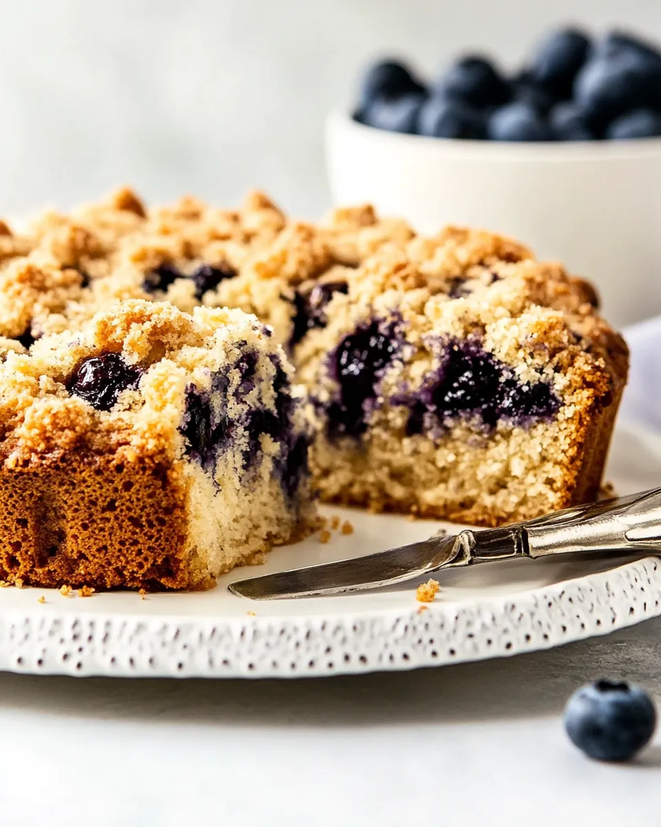 Brown Butter Blueberry Coffee Cake