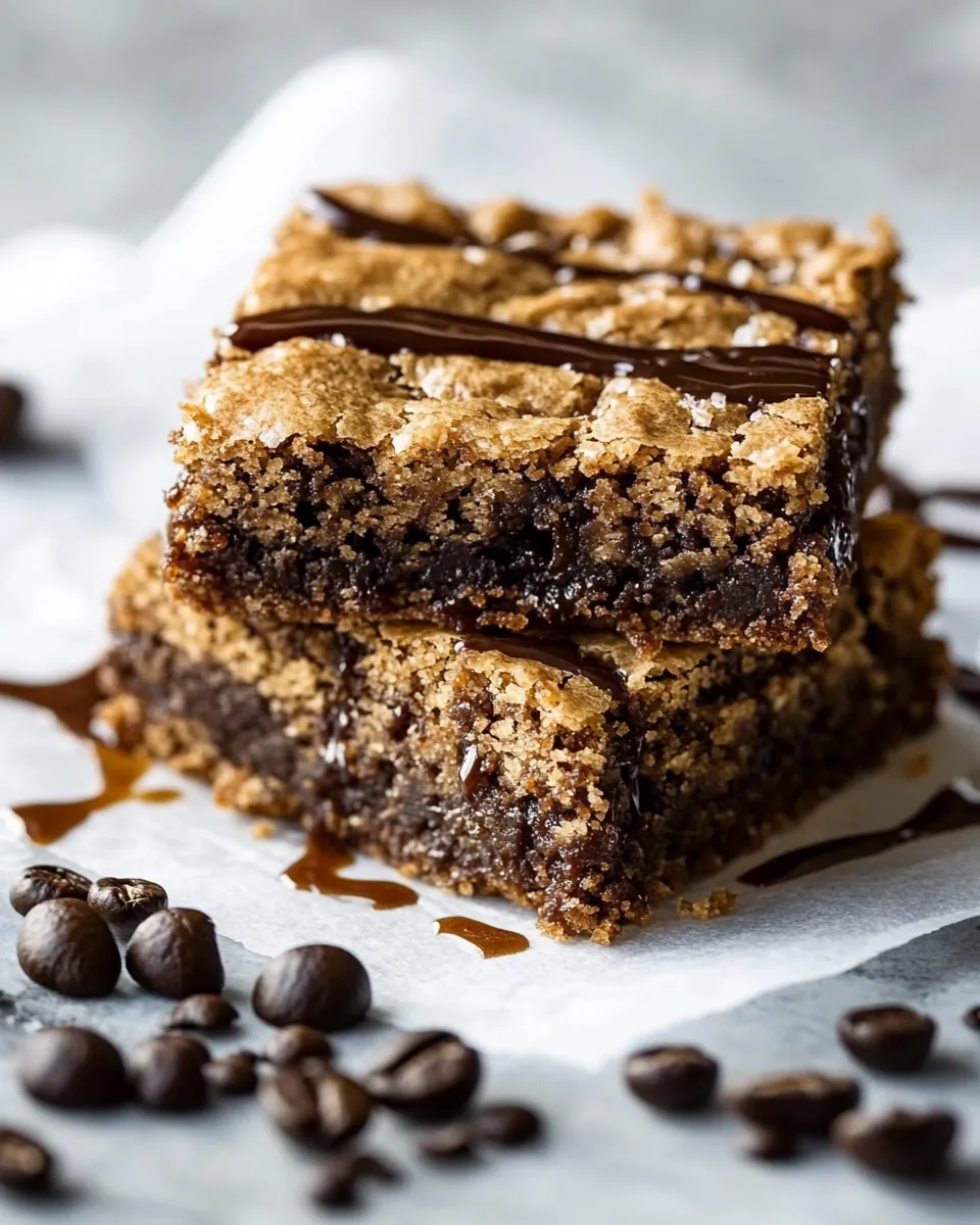 Brown Butter Espresso Toffee Blondies