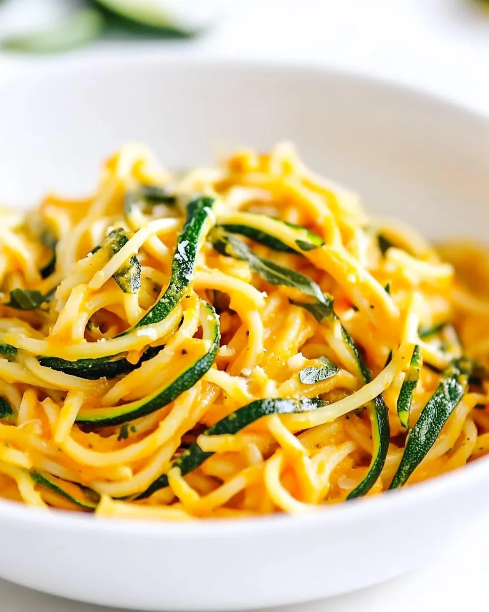 Butternut Squash and Sage Spaghetti with Zucchini Noodles