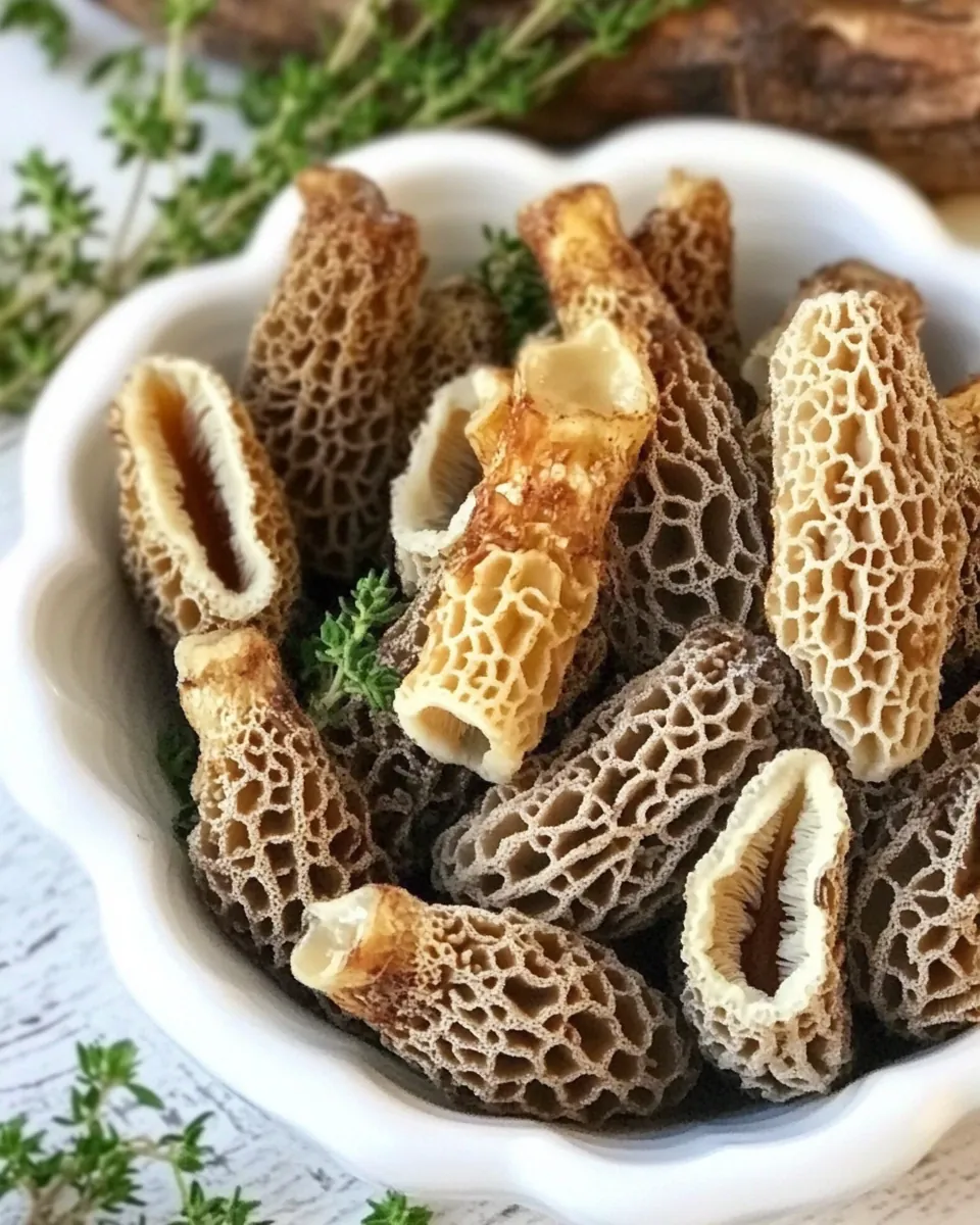 Buttery Pan Fried Morel Mushrooms