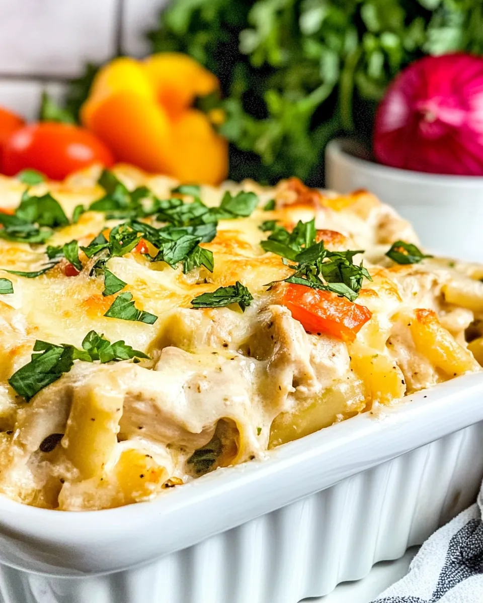 Cajun Chicken Alfredo Bake