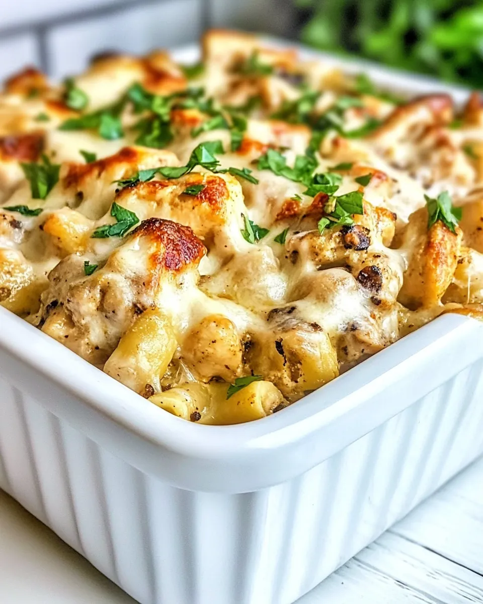 Cajun Chicken Alfredo Bake