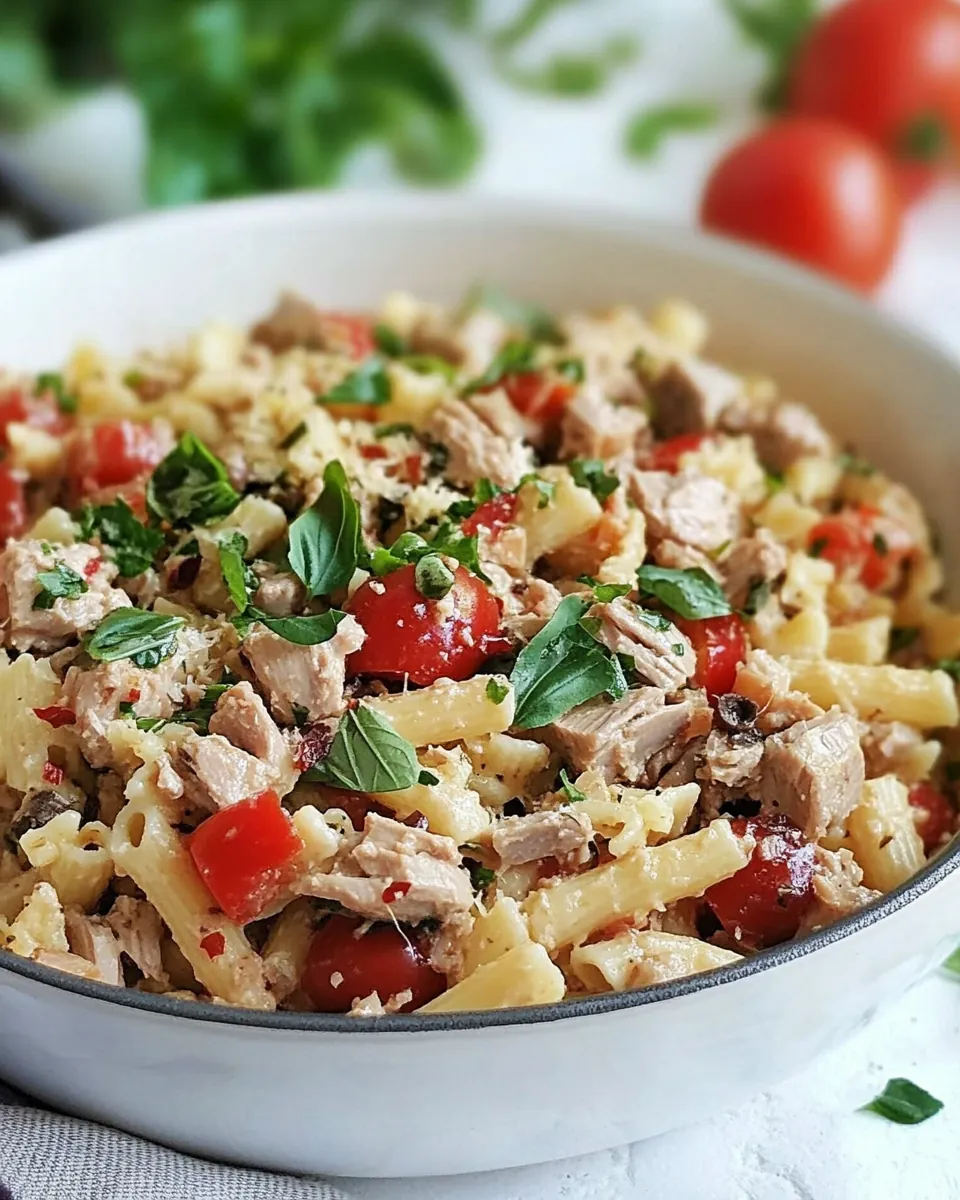 Campanelle Pasta with Tuna and Tomatoes