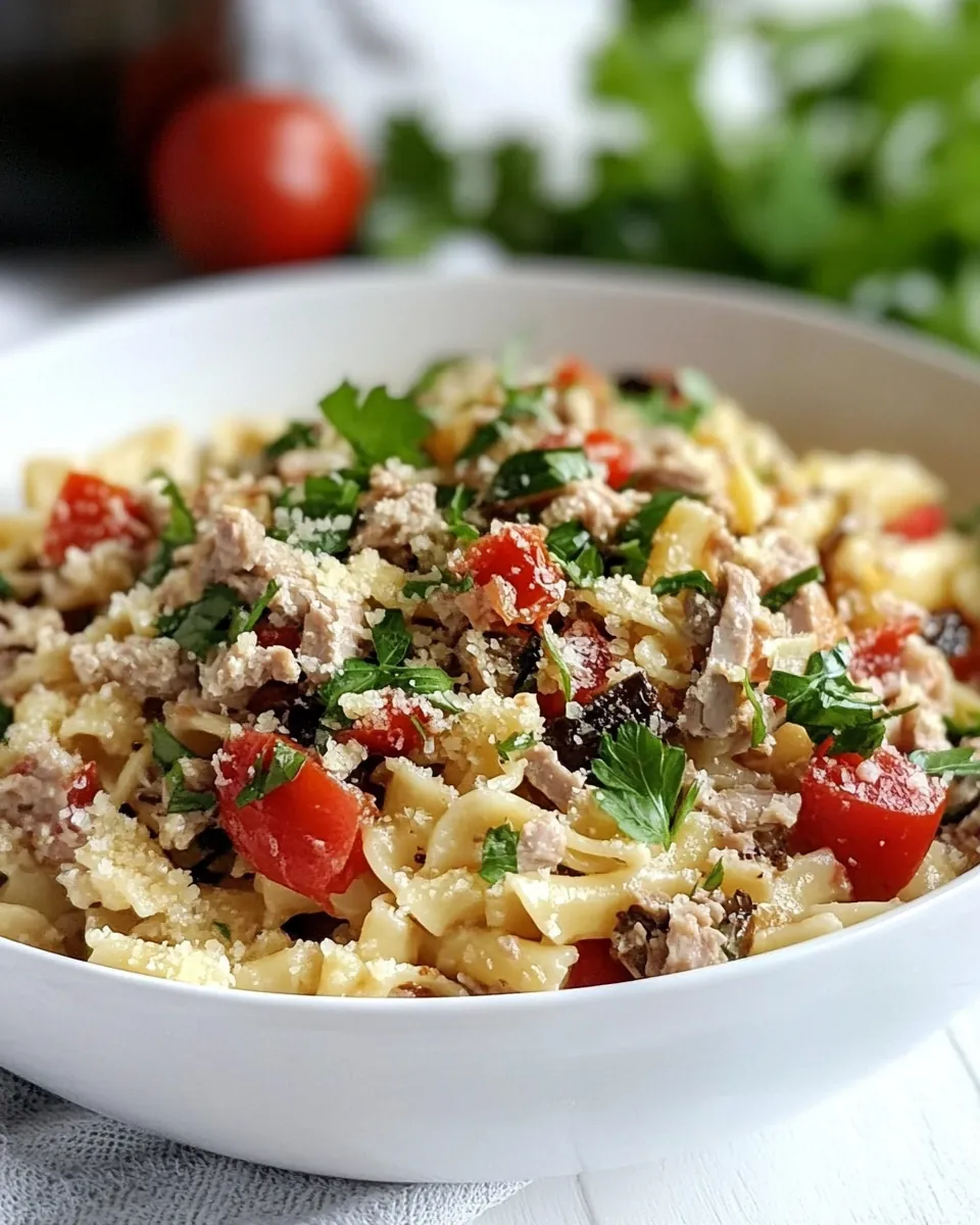Campanelle Pasta with Tuna and Tomatoes