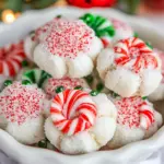 Candy Cane Blossoms Cookies