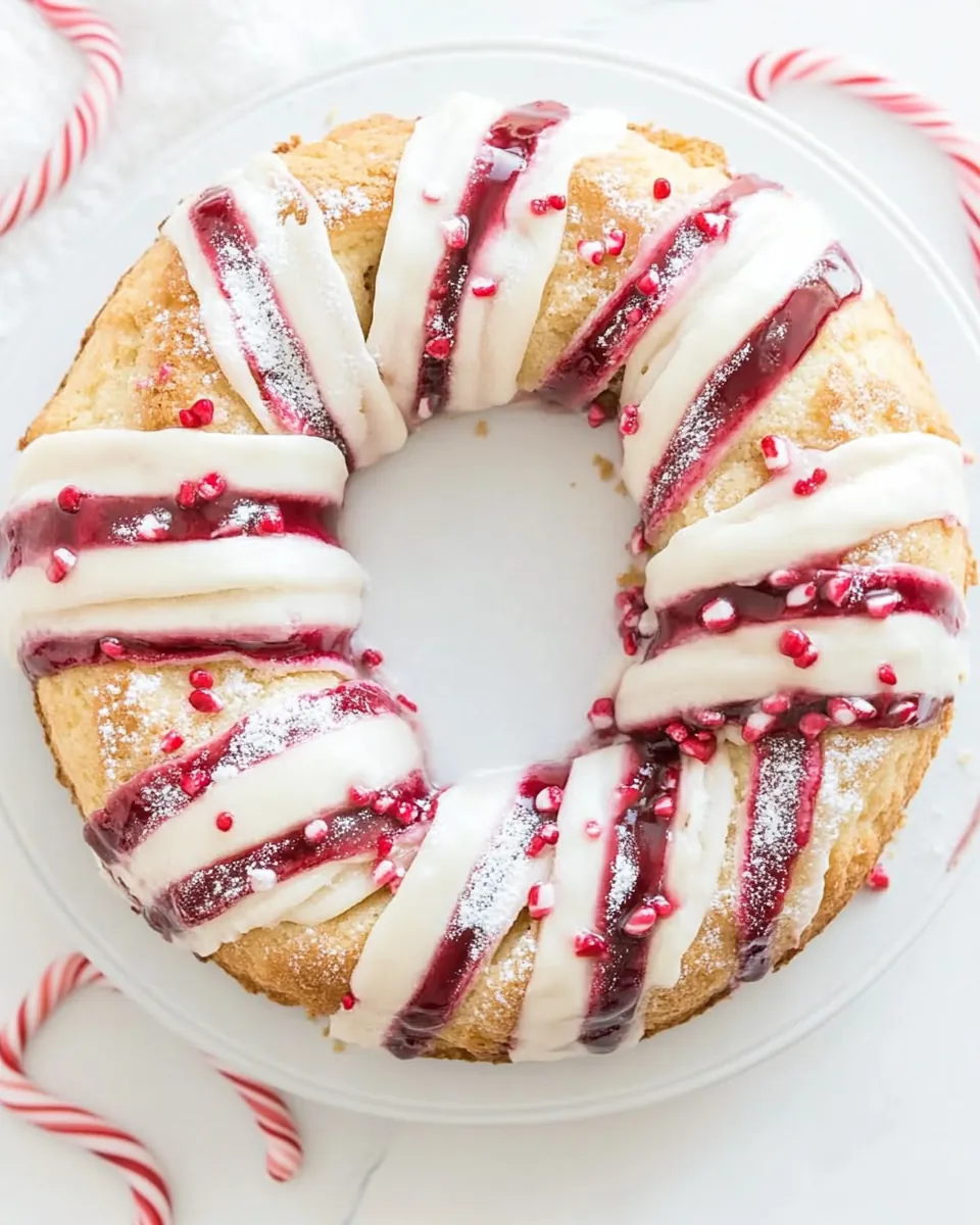 Candy Cane Coffee Cake