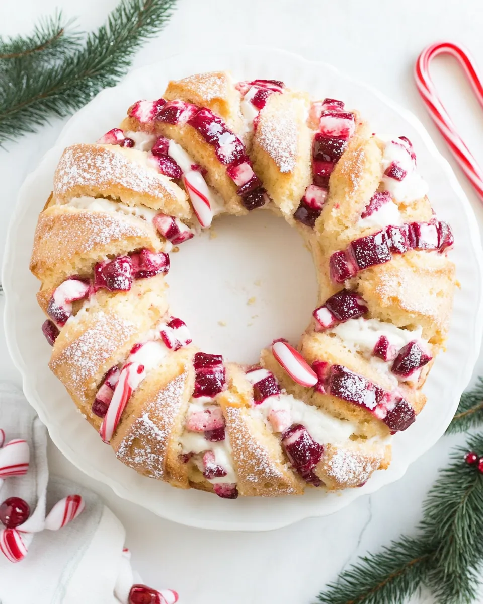 Candy Cane Coffee Cake