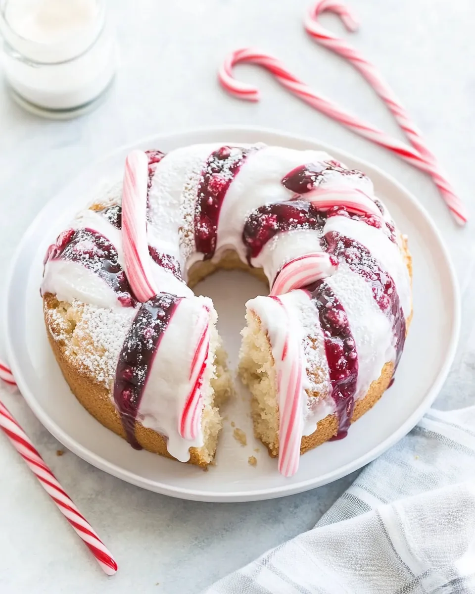 Candy Cane Coffee Cake