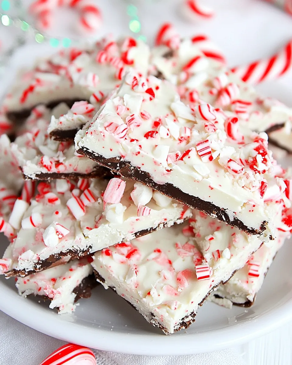 Candy Cane Peppermint Bark