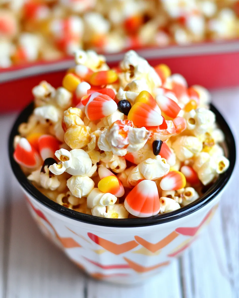 Candy Corn Popcorn Munch
