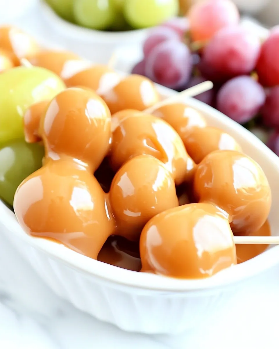 Caramel Apple Grapes