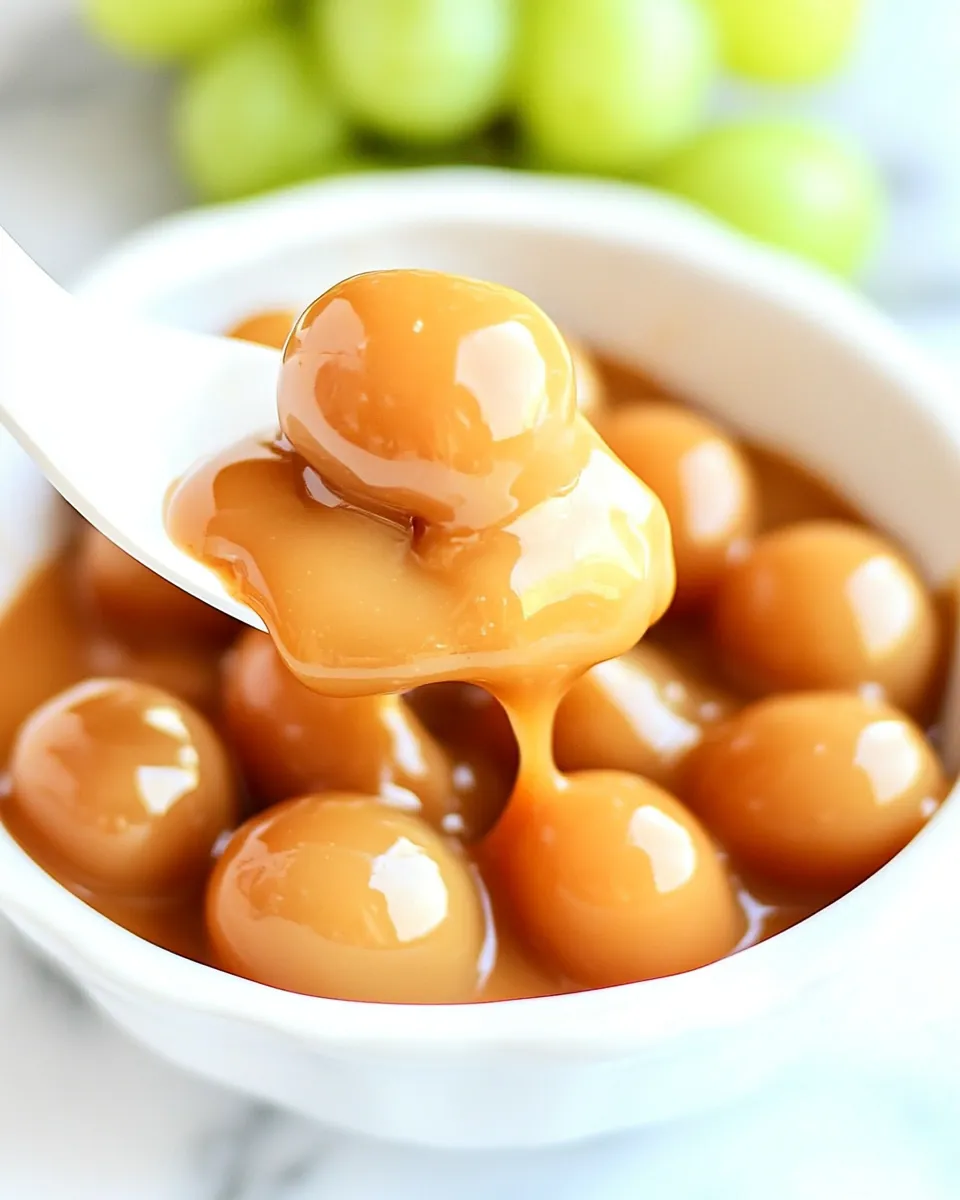 Caramel Apple Grapes