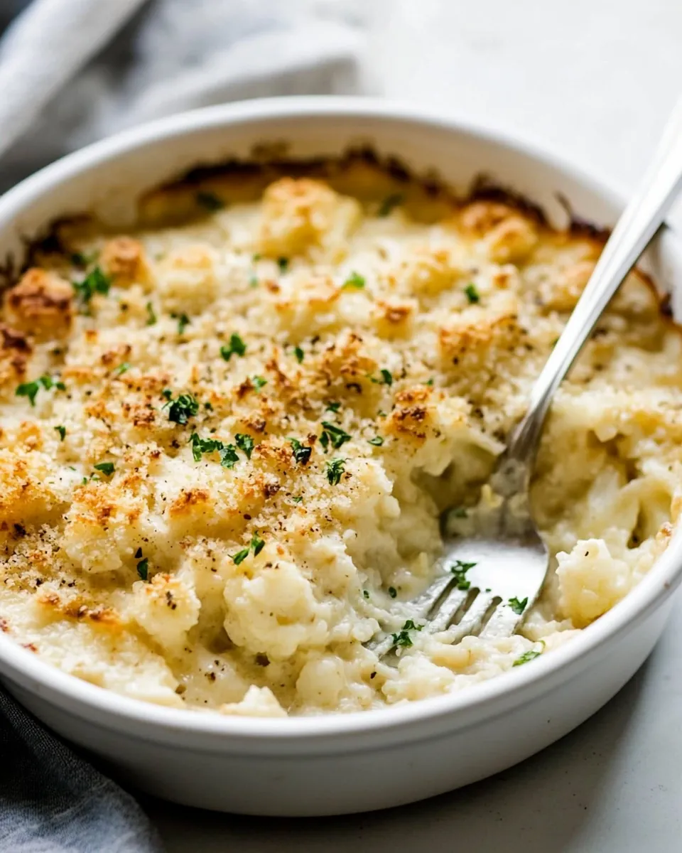 Cauliflower Au Gratin