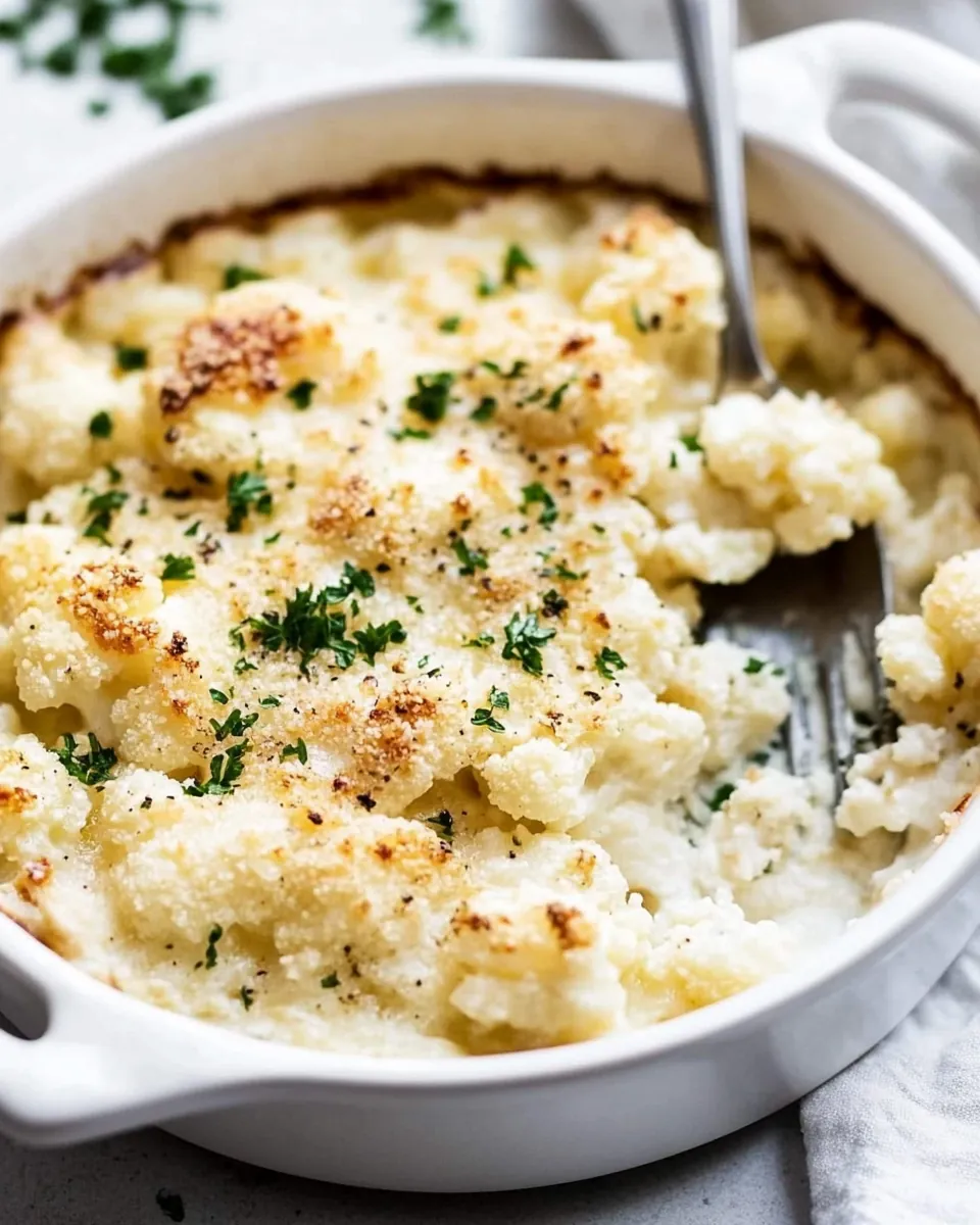 Cauliflower Au Gratin